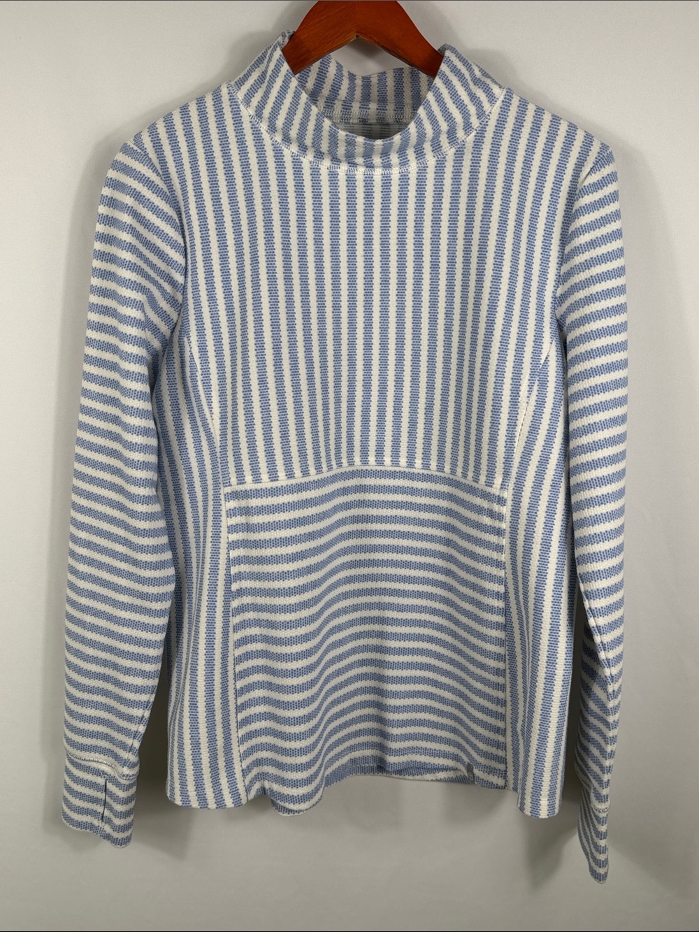 Talbots Blue and White Striped Turtleneck Sweater. Womens Size L. Coastal vibes